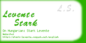 levente stark business card